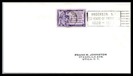 1953 US Cover - 125 Years Of Progress, Anderson, South Carolina N11 - £2.36 GBP