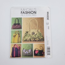 McCalls Sewing Pattern M4936 Uncut Fashion Accessories Handbags Purses 7 Styles - £5.50 GBP