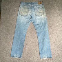 American Eagle Jean Mens 32 Relaxed Dirty Wash Faded Straight Denim Pant... - £12.22 GBP