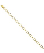 Genuine 14k Yellow Gold Lightweight Oval-Link 7.25&quot; Women&#39;s Bracelet - $434.25 CAD