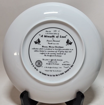 WREATH OF LOVE collector plate STEWART SHERWOOD Beary Merry Christmas TE... - $20.78