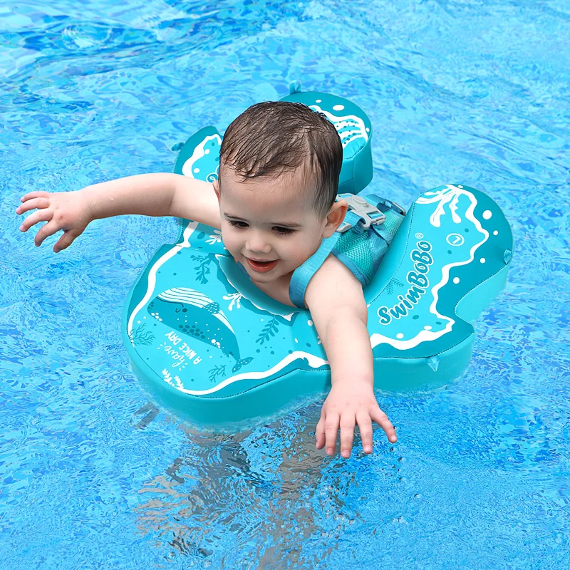 Kids Non-inflatable Swim Ring With Canopy Toddler Swimming Trainer Accessories - £81.21 GBP+