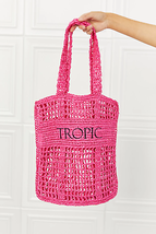 Fame Tropic Babe Staw Tote Bag - £38.68 GBP