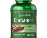 Puritan&#39;s Pride Cinnamon 500 mg Capsules 200 Count..+ - £31.84 GBP