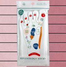 [New] Earth Therapeutics Reflexology Guide Socks Foot Massage Reflex Therapy - £15.93 GBP