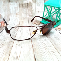 Kirkland Signature Brown Metal Eyeglass FRAME ONLY Frederick 330 59-16-1... - $382.30 MXN