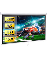 Projector Screen Pull Down 80 Inch 16:9 HD Projection Screen - €176,95 EUR