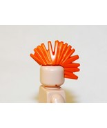 Orange Punk Mohawk Hair Piece For Action Figures - $35.22 MXN
