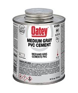 Oatey 30885 PVC Medium Cement, Gray, 16-Ounce, 16 oz - $25.94