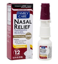Family Care Original Nasal Relief Oxymetazoline HCI 0.05% - £5.45 GBP
