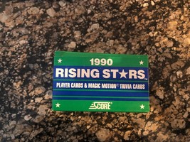 1990 Score Rising Stars Baseball Player Cards + Magic Motion Trivia Cards Full - £6.31 GBP