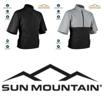 Sun Mountain Golf Monsoon de Manga Corta Jersey - Negro O Platino / Negro - $97.01