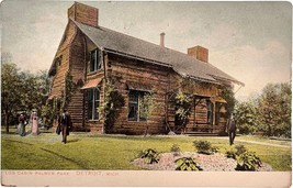 Log Cabin Palmer Park, Detroit, Michigan, vintage postcard - $11.99