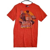 Harley Davidson Cherokee NC Orange T-Shirt SZ Small - £9.30 GBP