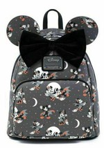Disney Loungefly Mickey &amp; Minnie Halloween Mini Backpack Witch Vampire SOLD OUT! - £115.75 GBP