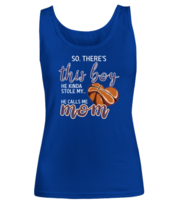 Basketball Mom Tank Top There&#39;s This Boy - Basketball Royal-W-TT - £15.99 GBP