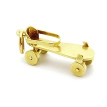 Vintage 14K Gold Sloan &amp; Co. 3D Movable Roller Skate Charm - £180.29 GBP