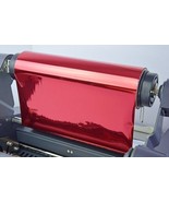 Red Metallic Foil Laminating Toner Reactive Fusing Sleeking Foil Digital... - £161.16 GBP