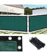 Green 4FT X 50FT Outdoor Privacy Screen Fence &amp; Mesh Shade Net Cover Pat... - $49.49