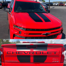 Bow Rally Stripe Kit Vinyl Decals Fits Chevrolet Silverado 2019-2024 - £94.47 GBP