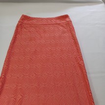 Cato Women's 10 Peach Size Zipper Pull-On Straight & Pencil Tassel Bottom Skirt image 7