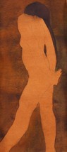 Vintage Signed 1960&#39;s Nude Woman AMY AHN ? Unknown Artist Watercolor Painting - £70.88 GBP