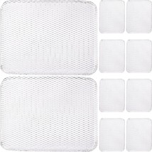 10Pcs Aluminum Bbq Mesh Grill Mat, Bbq Disposable Grill Toppers Broiler Net Pans - £25.57 GBP