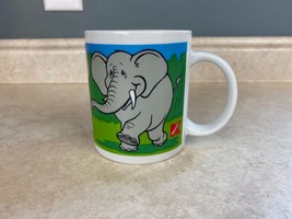 KMart Brand Dancing Elephants 12 Fluid Ounce Childrens Drinking Mug - £7.73 GBP