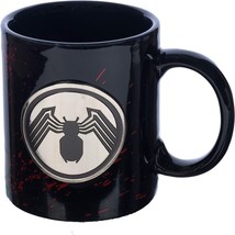Marvel Venom 12 oz. Ceramic Mug with Metal Emblem - £13.52 GBP