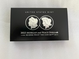 Morgan and Peace Dollar 2023 Two-Coin Reverse Proof Set ( 23XS)  - £167.86 GBP
