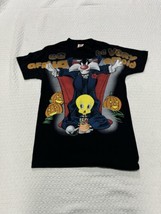 Vtg 1998 Looney Tunes HALLOWEEN Be Afraid  No Size Tag Fits Like Womens ... - £56.26 GBP