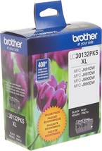 Genuine Brother Lc30132Pks 2-Pack High Yield Black Ink Cartridges, Page ... - £46.88 GBP