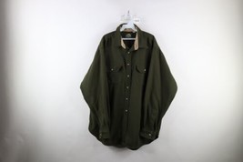 Vtg 90s Cabelas Mens 2XLT Faded Heavyweight Whip Cord Collared Button Shirt USA - £61.88 GBP