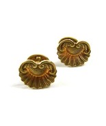 Art Nouveau Vero Tonalità Oro Vintage Girasole Gemelli Non Marchiato 101514 - £132.03 GBP