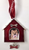 Harvey Lewis Animal Rescue Dog House Ornament Tony Russa Bone Charm Swarovski  - £10.39 GBP