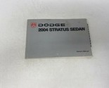 2004 Dodge Stratus Owners Manual Handbook OEM K01B14017 - $14.84