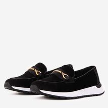 The Milan Black Leather Women Sneaker image 2