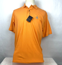 IZOD Golf Polo Shirt Men&#39;s M Orange Short Sleeve Collar NWT - £14.01 GBP