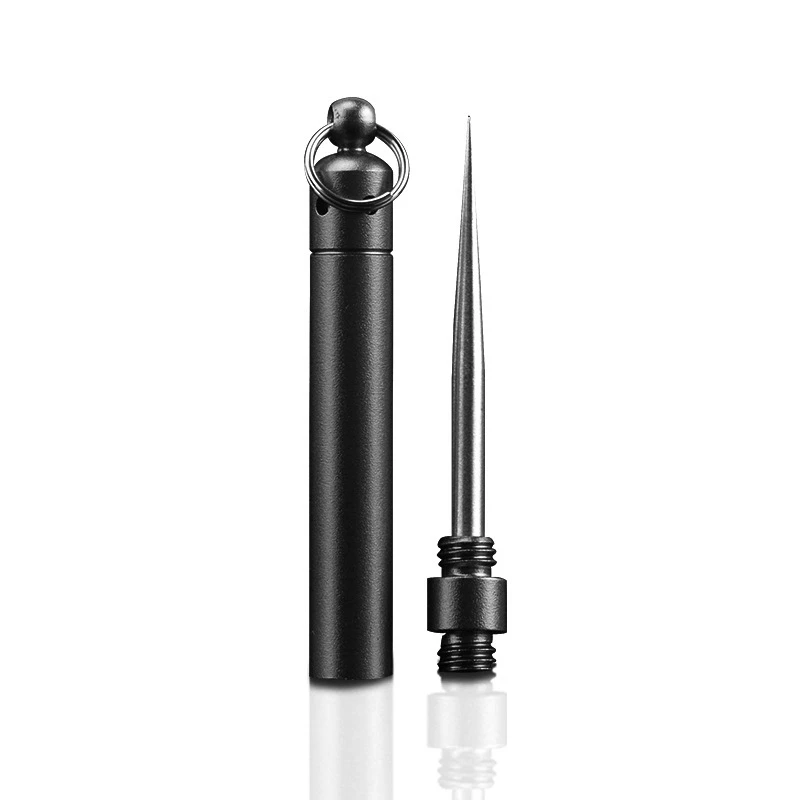 Stainless Steel Toothpick Waterproof Keychain Pocket Toothpick Reusable Outdoor - £8.02 GBP+