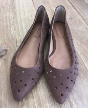 CORSO COMO Gabrielle Brown Suede Leather Pointed Toe Ballet Flats Shoes Size 6M - £29.73 GBP