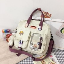 Korean Kawaii Women Multi-function Backpack Female Transparent Pocket Schoolbag  - £26.44 GBP