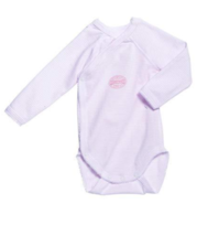 Petit Bateau Baby Girls L/S Bodysuit In Striped Pink Style 15023 Size 12/M - £19.65 GBP