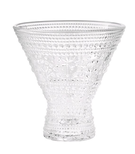 Four (4) Pioneer Woman ~ CHANNING ~ 9.5 Oz ~ Embossed CLEAR Cocktail Glass - $50.00