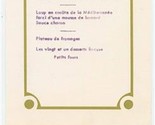 Paul Bocuse Menu &amp; Wine Label Collonges Au Mont D&#39;or France 3 Michelin S... - £30.06 GBP