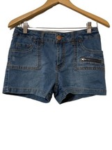 Mossimo Supply Co. Women&#39;s XL Blue Denim Short Shorts Stretch - £9.91 GBP