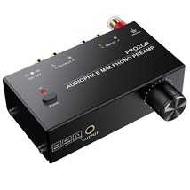 Pre-Amplifier For Turntable Audiophile M/M Phono Preamp With Level Volume Contro - £42.21 GBP