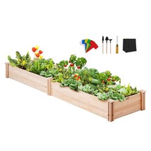 VEVOR Wooden Raised Garden Bed Planter Box 94.5x23.6x9.8&quot; Flower Vegetab... - £108.03 GBP