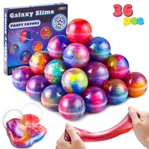 Slime Party Favors, 36 Pack Galaxy Slime Ball Party Favors - Stretchy, N... - £26.74 GBP