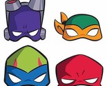 TMNT Teenage Mutant Ninja Paper Masks Party Favors Nickelodeon 8 Per Pkg... - $6.25
