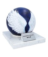 Personalise ashes urn Decorative starry night Angel wings artistic urn f... - £232.30 GBP